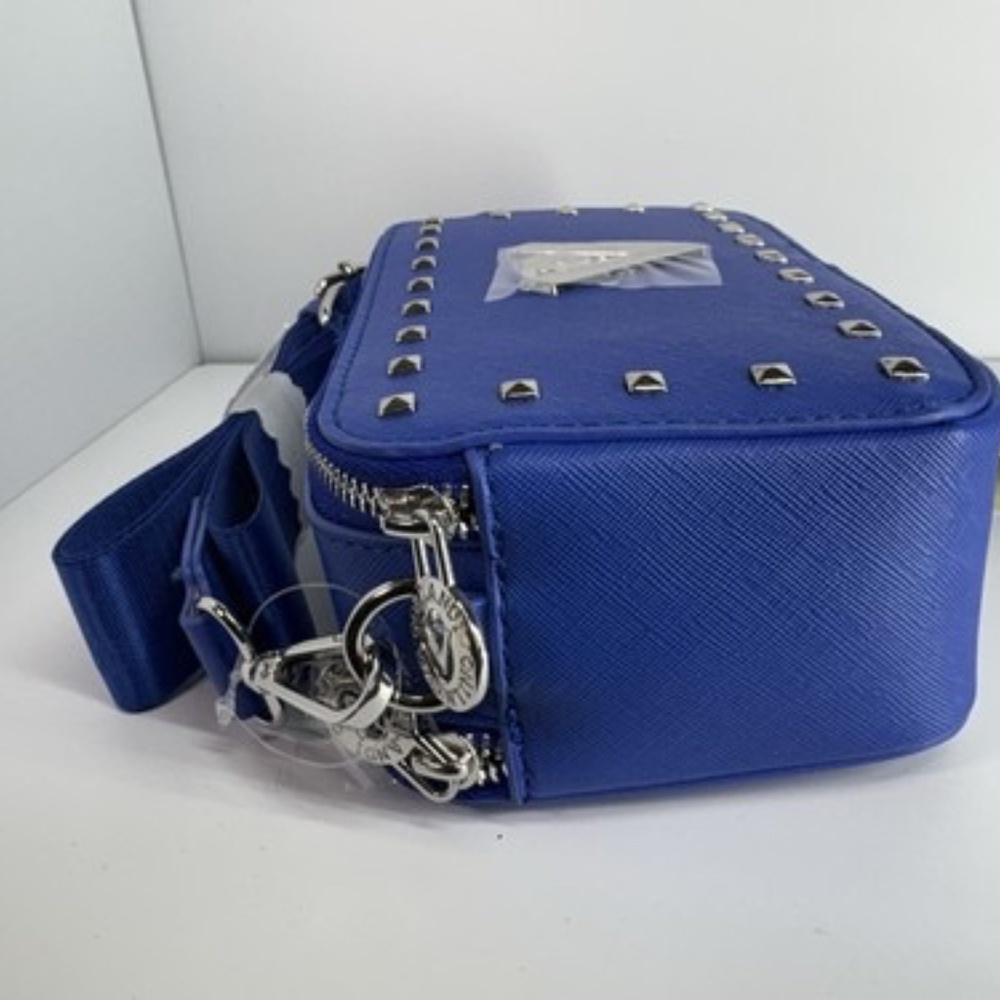 Valentino Orlandi Small Camera Crossbody Bag Electric Blue NWT - Picture 8 of 16